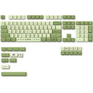 New One:BOYI Matcha Custom 124 Key PBT Keycaps Set New One:BOYI Matcha Custom 124 Key PBT Keycaps Set