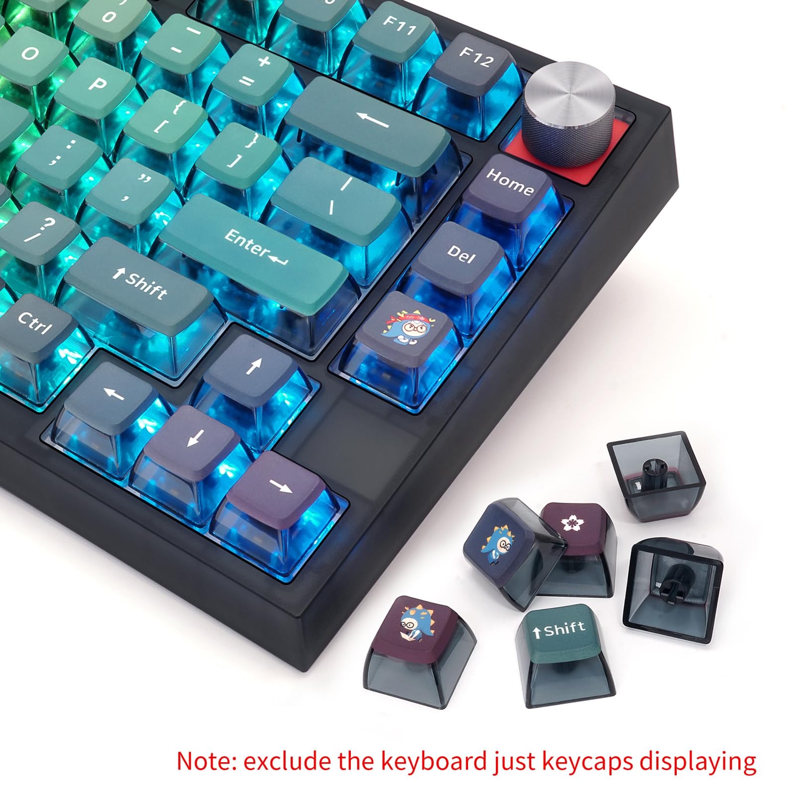 Neon 80 Keys Tri-Mode Keyboard with Knob