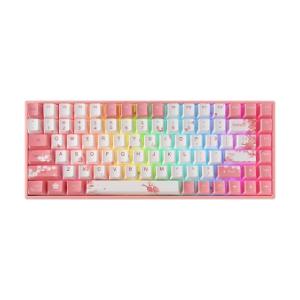 Peach Blossom OEM 84 RGB Tri-Mode Mechanical Gaming Keyboard Peach Blossom OEM 84 RGB Tri-Mode Mechanical Gaming Keyboard